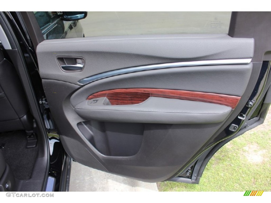 2016 Acura MDX Technology Ebony Door Panel Photo #103809460