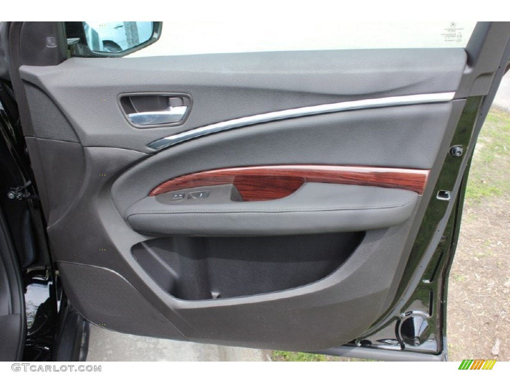 2016 Acura MDX Technology Ebony Door Panel Photo #103809508