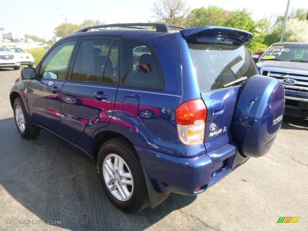 2003 RAV4 4WD - Spectra Blue Mica / Gray photo #3