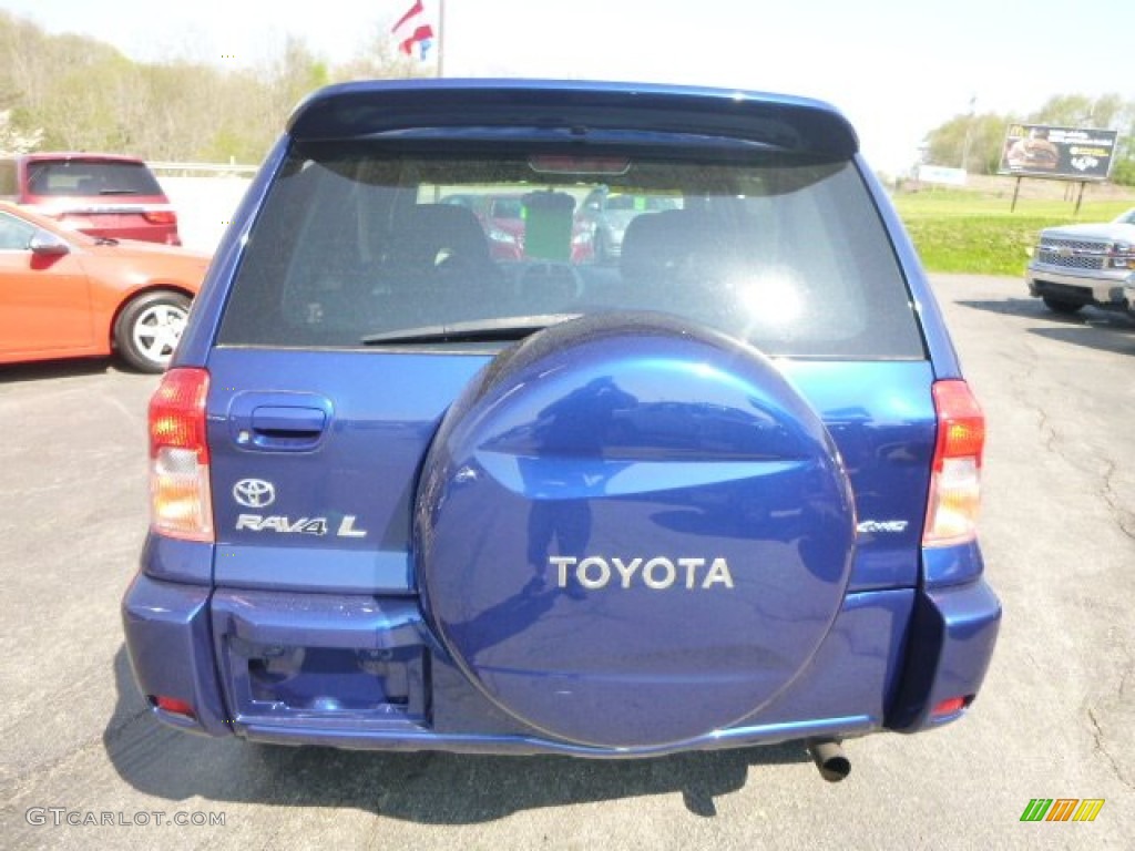 2003 RAV4 4WD - Spectra Blue Mica / Gray photo #5