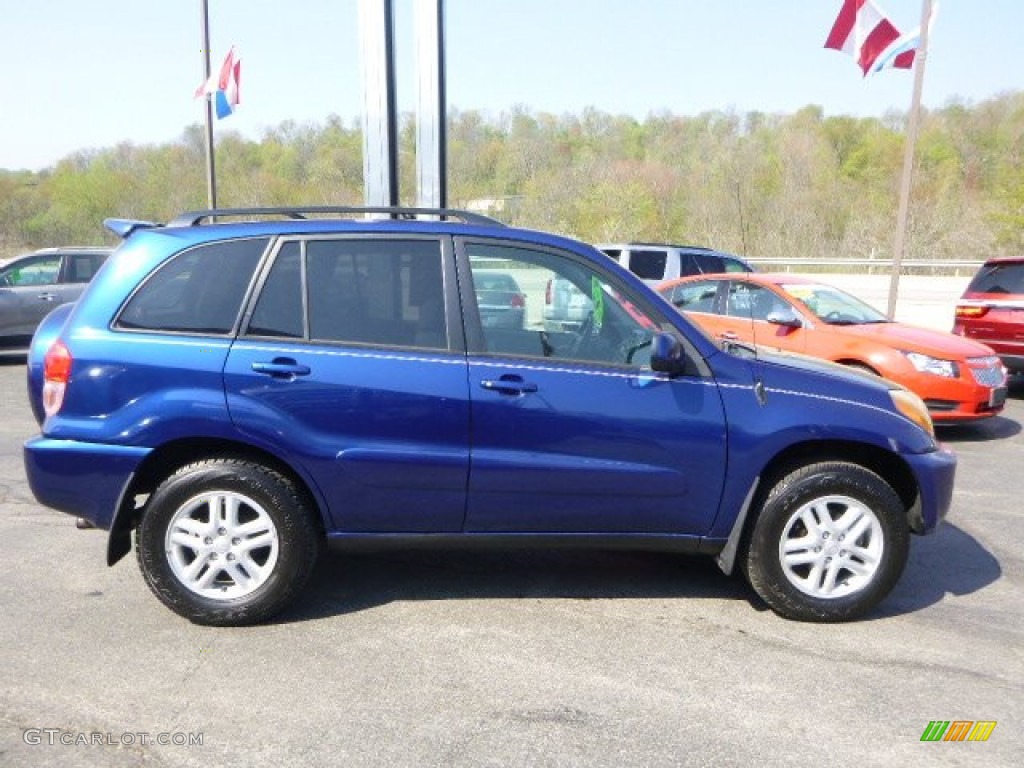 2003 RAV4 4WD - Spectra Blue Mica / Gray photo #7