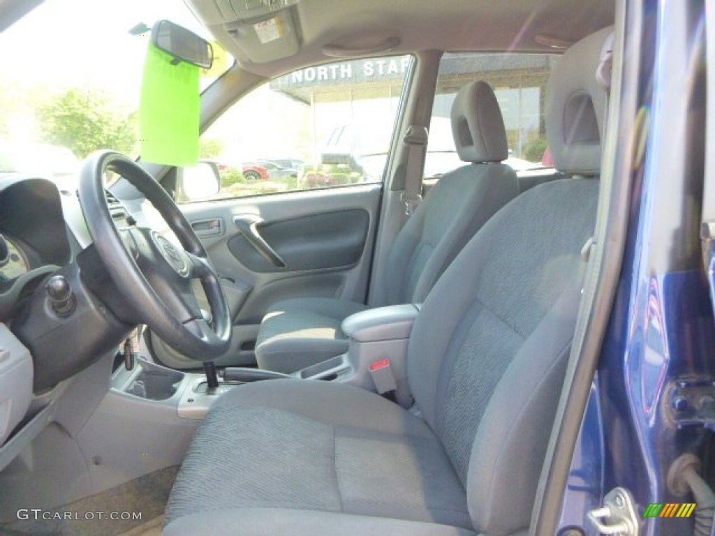 2003 RAV4 4WD - Spectra Blue Mica / Gray photo #14