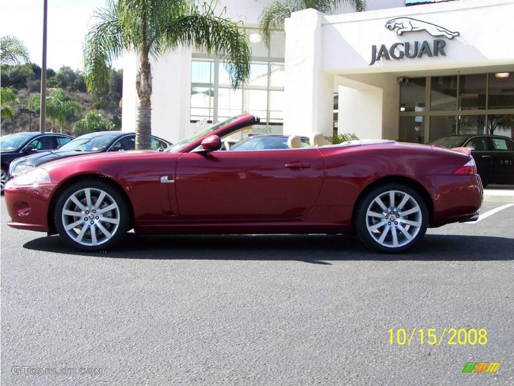 2008 XK XK8 Convertible - Radiance Red Metallic / Caramel photo #9