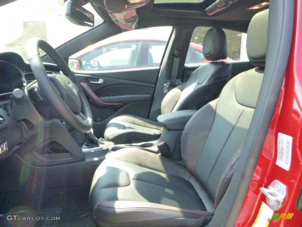 2015 Dart GT - Redline Red 2 Coat Pearl / Black/Ruby Red Accent Stitching photo #12