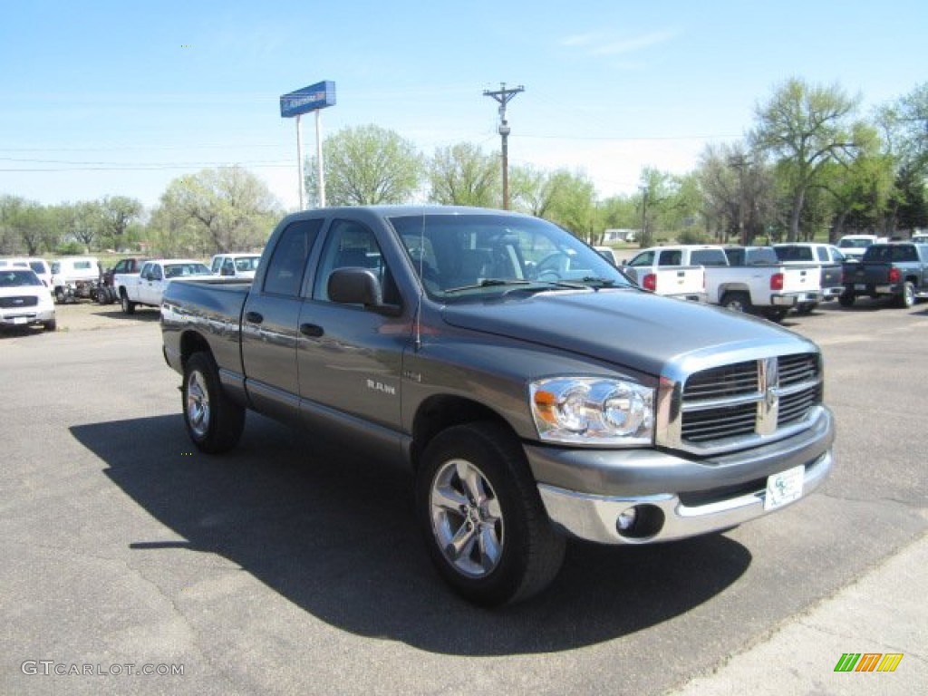 2008 Ram 1500 SLT Quad Cab 4x4 - Mineral Gray Metallic / Medium Slate Gray photo #2