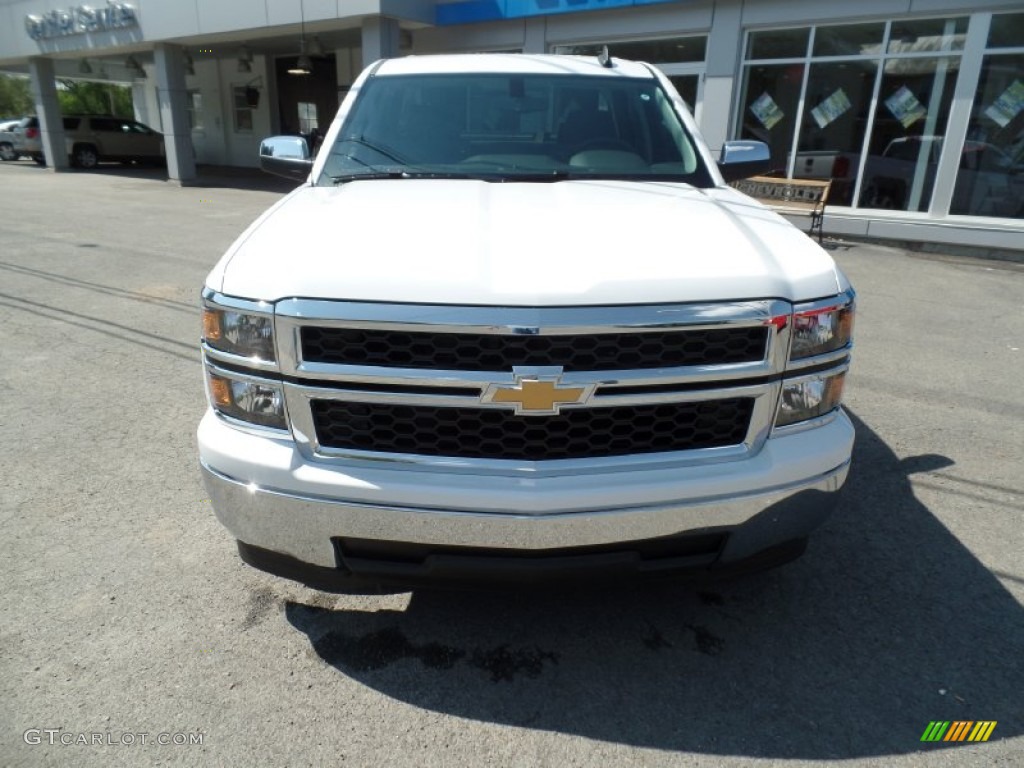 2015 Silverado 1500 WT Double Cab - Summit White / Dark Ash/Jet Black photo #2