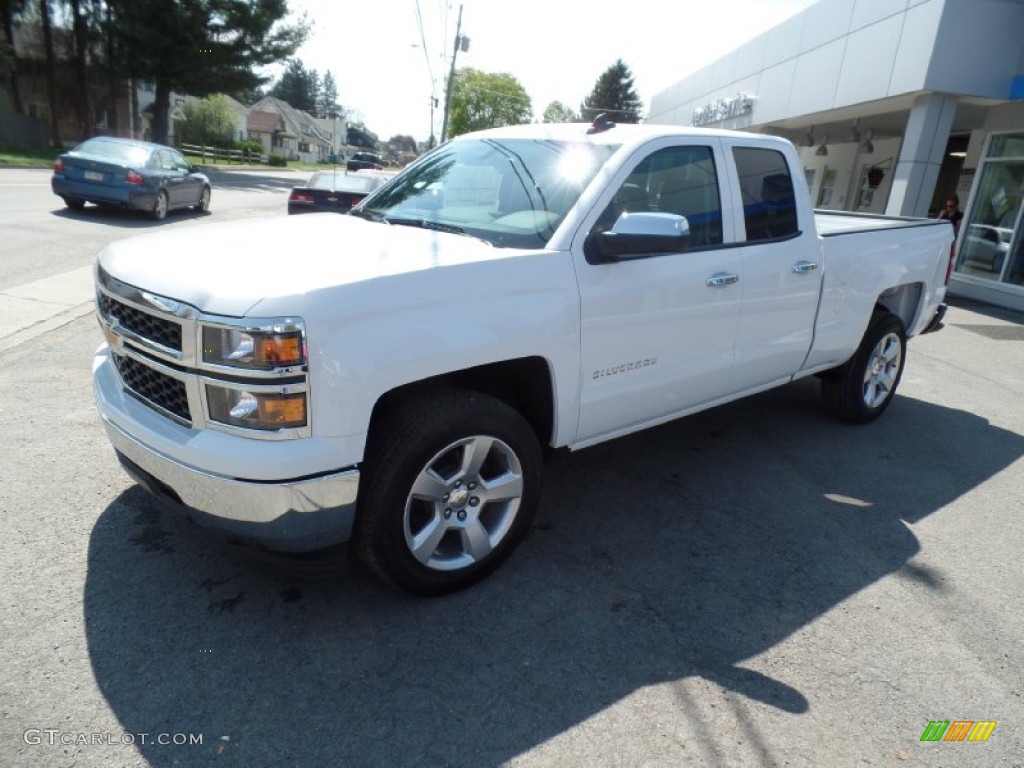 2015 Silverado 1500 WT Double Cab - Summit White / Dark Ash/Jet Black photo #8