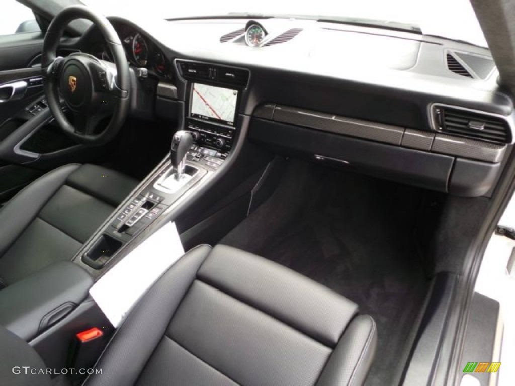 2015 Porsche 911 Turbo S Coupe Black Dashboard Photo #103819228