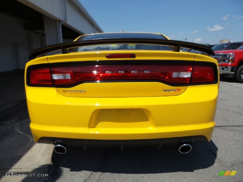 2012 Charger SRT8 Super Bee - Stinger Yellow / Black/Super Bee Stripes photo #4