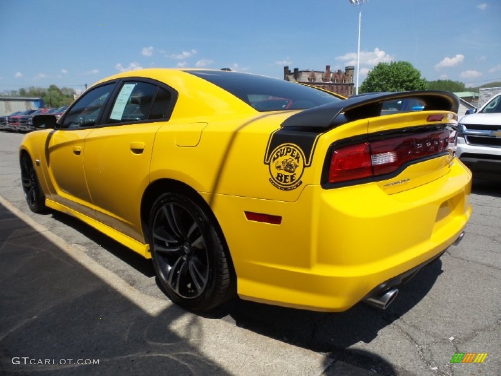 2012 Charger SRT8 Super Bee - Stinger Yellow / Black/Super Bee Stripes photo #5