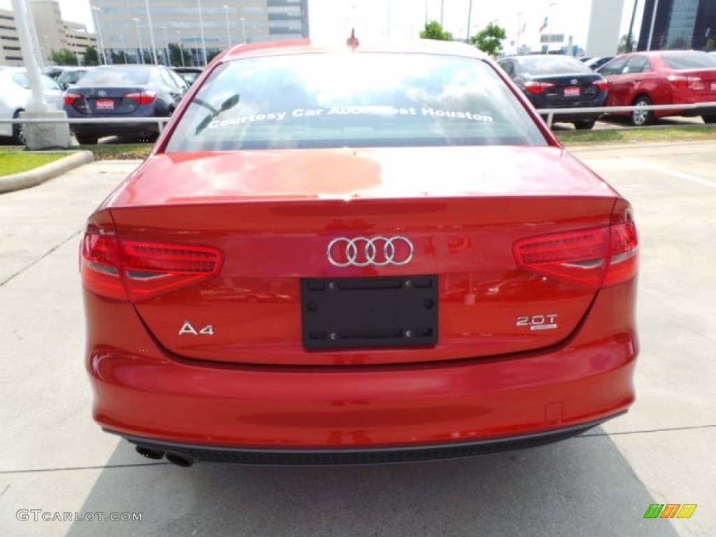 2015 A4 2.0T Premium Plus quattro - Volcano Red Metallic / Black photo #6