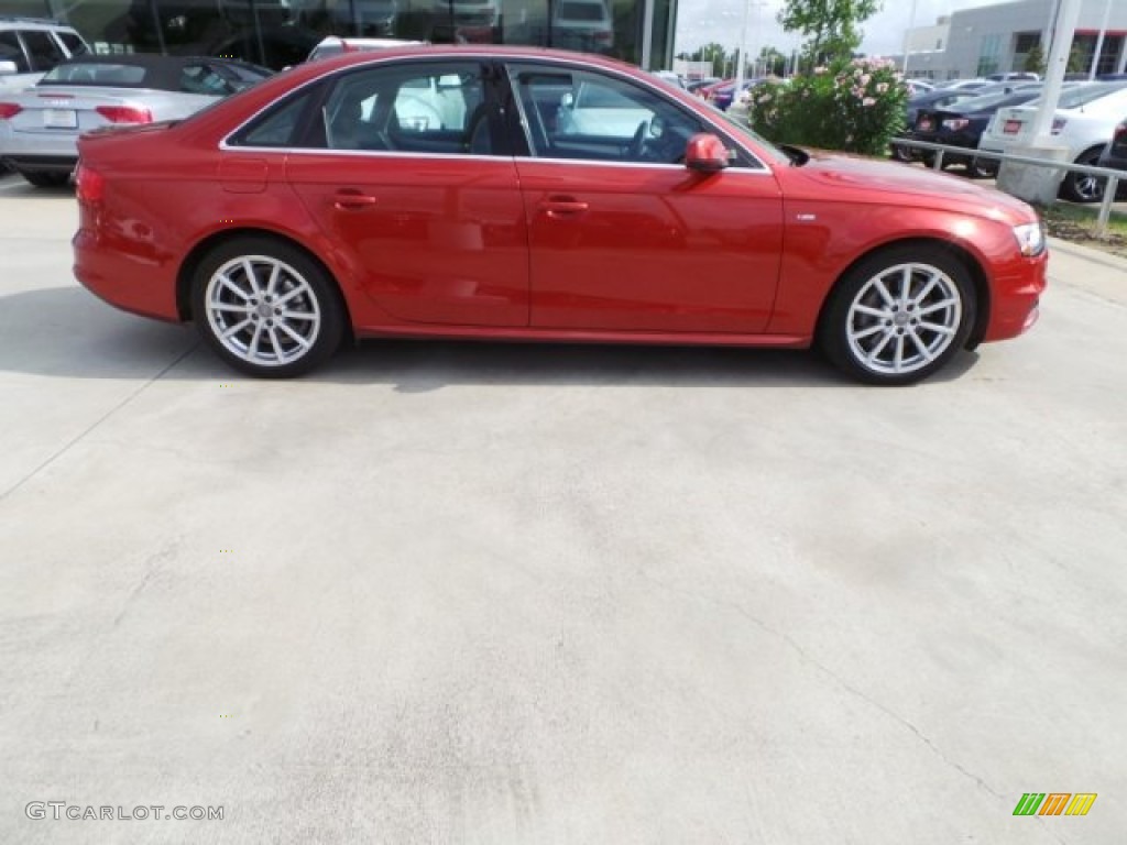2015 A4 2.0T Premium Plus quattro - Volcano Red Metallic / Black photo #8