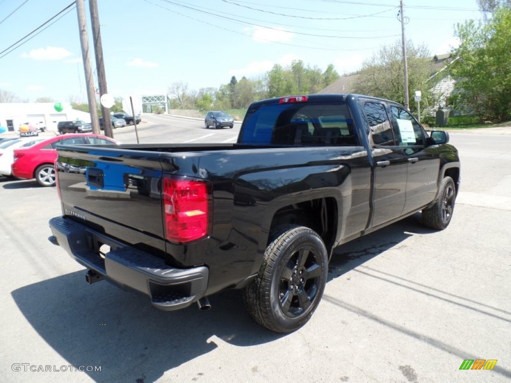 2015 Silverado 1500 WT Double Cab - Black / Dark Ash/Jet Black photo #3