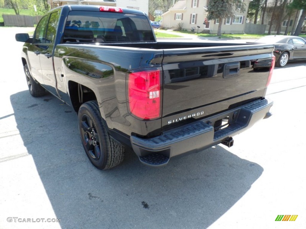 2015 Silverado 1500 WT Double Cab - Black / Dark Ash/Jet Black photo #5