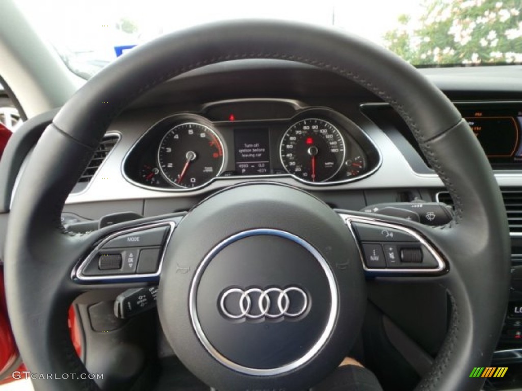 2015 A4 2.0T Premium Plus quattro - Volcano Red Metallic / Black photo #27
