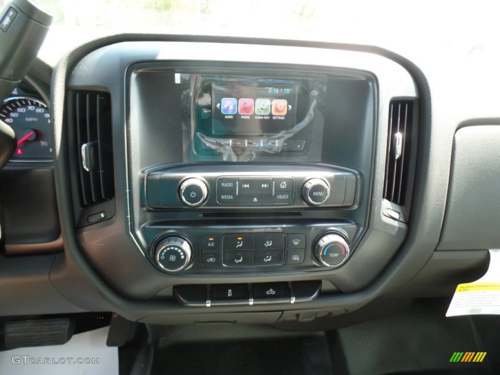 2015 Silverado 1500 WT Double Cab - Black / Dark Ash/Jet Black photo #24