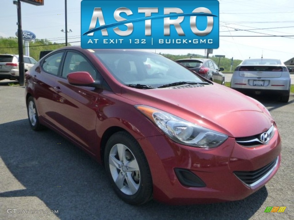 2013 Elantra GLS - Sparkling Ruby / Beige photo #1
