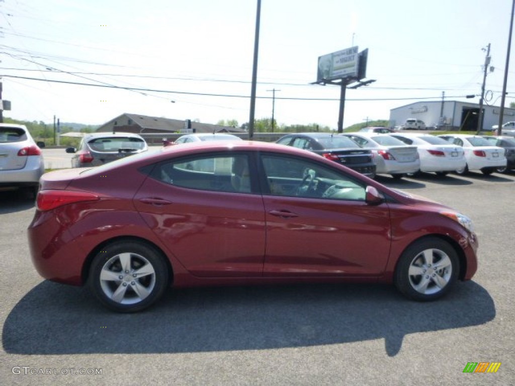 2013 Elantra GLS - Sparkling Ruby / Beige photo #2
