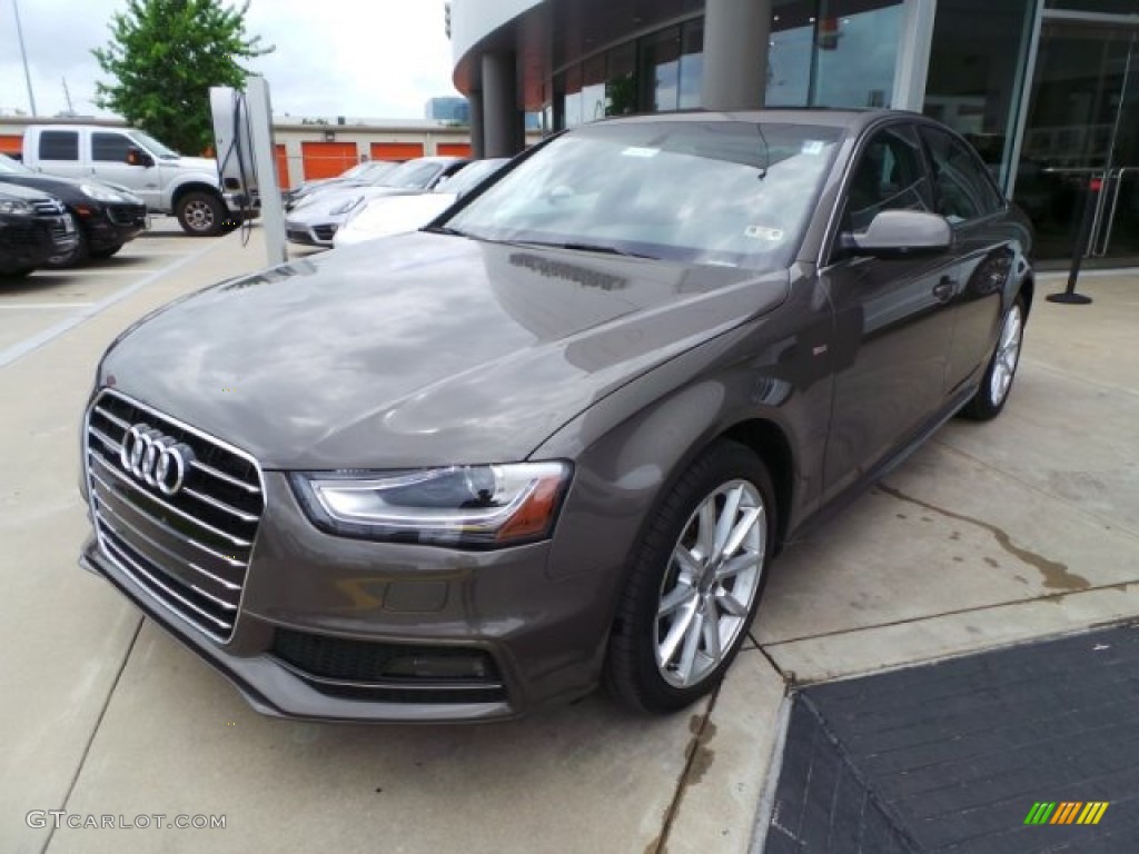 2015 A4 2.0T Premium quattro - Dakota Gray Metallic / Chestnut Brown/Black photo #3