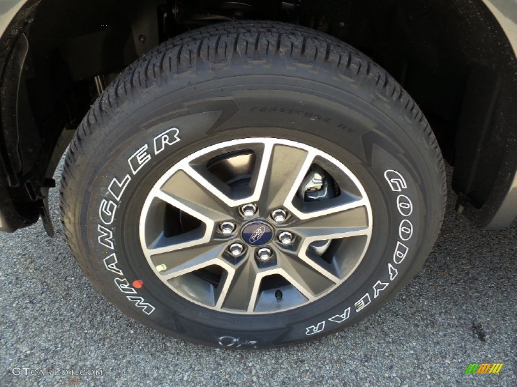 2015 F150 Lariat SuperCrew 4x4 - Magnetic Metallic / Medium Earth Gray photo #11