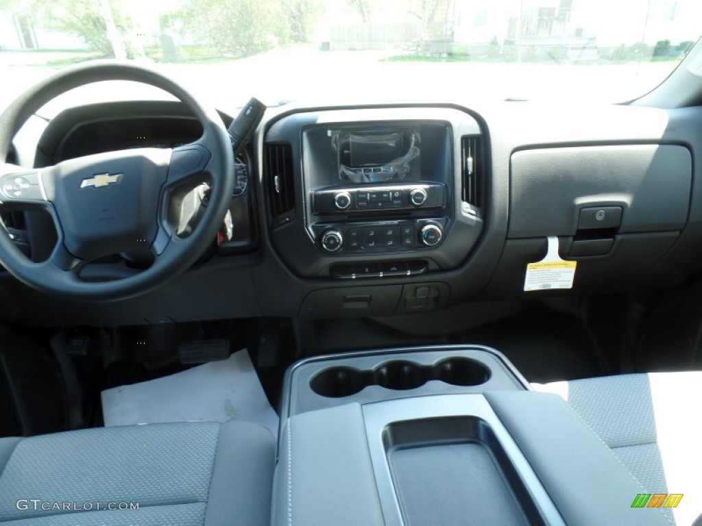 2015 Silverado 1500 WT Double Cab - Black / Dark Ash/Jet Black photo #38