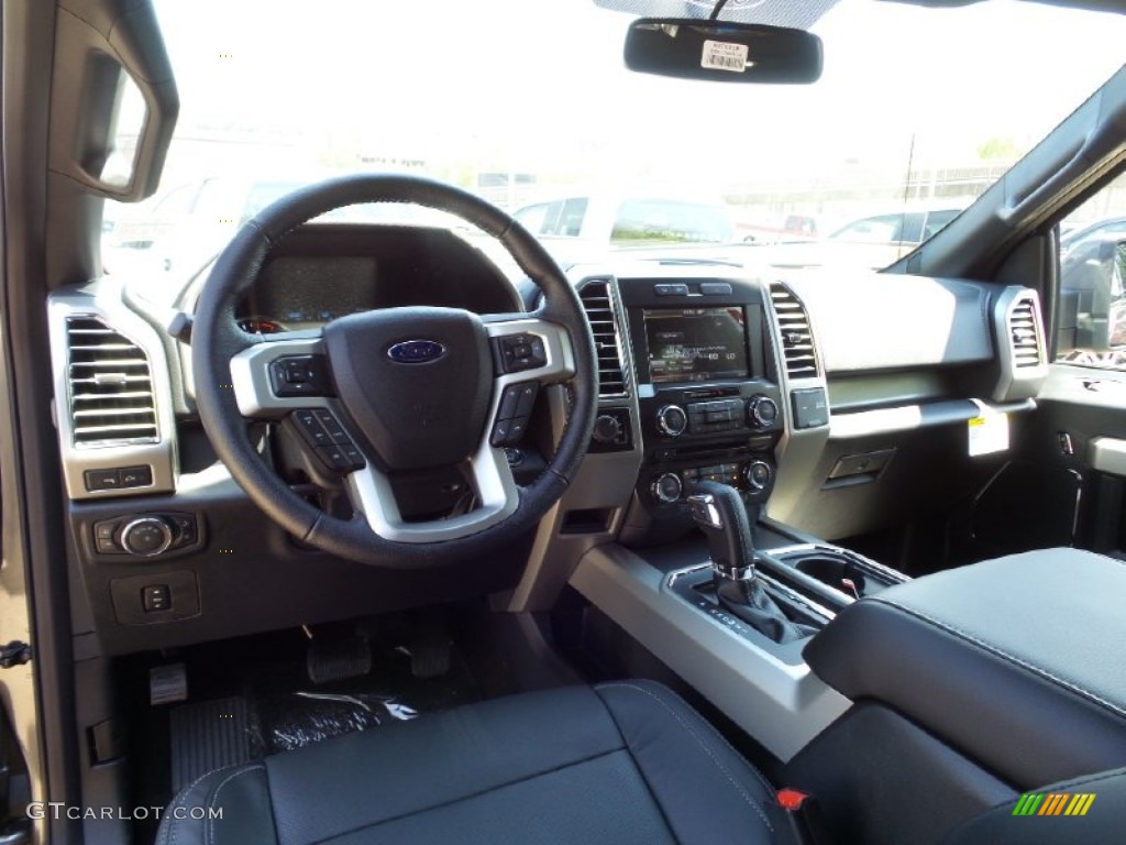 2015 F150 Lariat SuperCrew 4x4 - Magnetic Metallic / Medium Earth Gray photo #14
