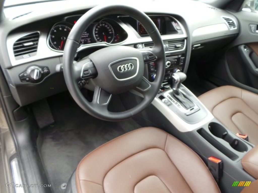 2015 A4 2.0T Premium quattro - Dakota Gray Metallic / Chestnut Brown/Black photo #14