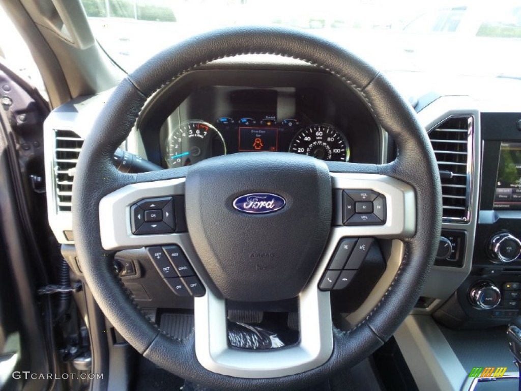 2015 F150 Lariat SuperCrew 4x4 - Magnetic Metallic / Medium Earth Gray photo #17
