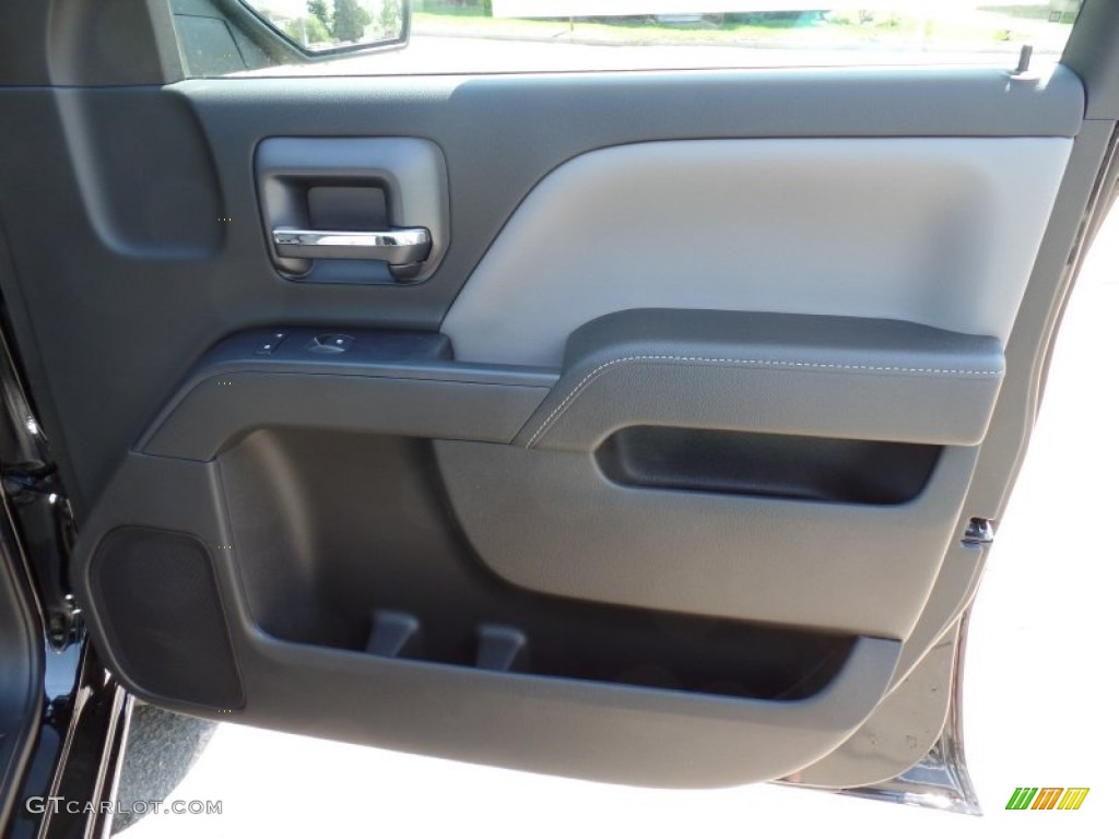 2015 Silverado 1500 WT Double Cab - Black / Dark Ash/Jet Black photo #48