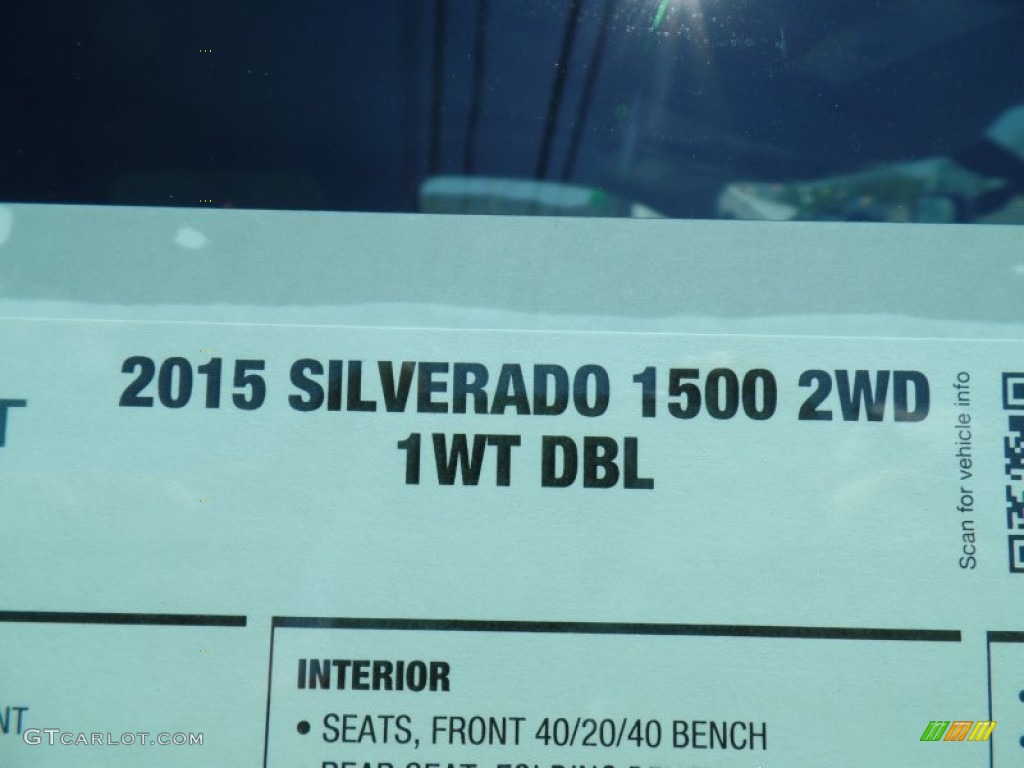 2015 Silverado 1500 WT Double Cab - Black / Dark Ash/Jet Black photo #59