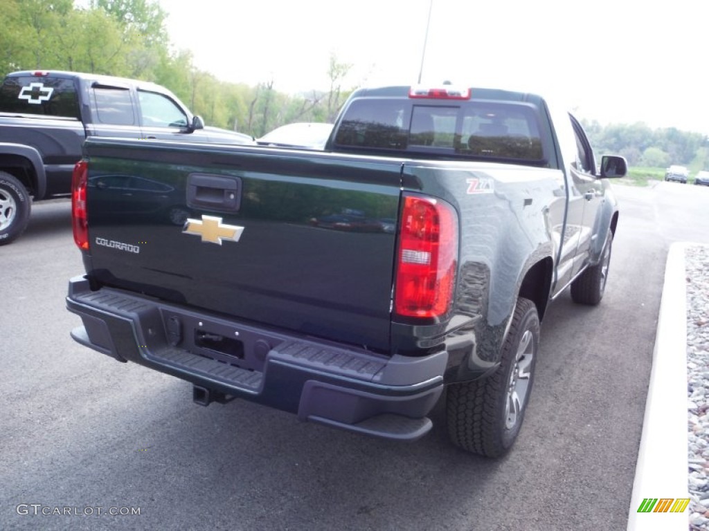 2015 Colorado Z71 Extended Cab 4WD - Rainforest Green Metallic / Jet Black photo #8