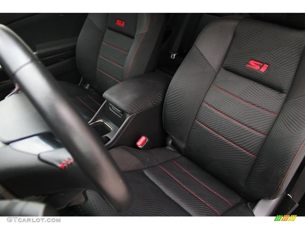 2013 Civic Si Coupe - Polished Metal Metallic / Black photo #13