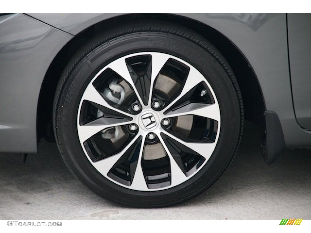 2013 Civic Si Coupe - Polished Metal Metallic / Black photo #24