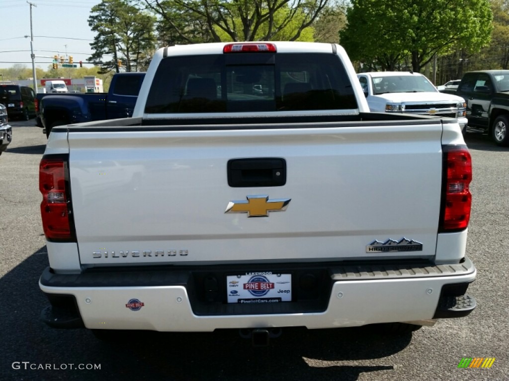 2015 Silverado 1500 High Country Crew Cab 4x4 - White Diamond Tricoat / High Country Saddle photo #4