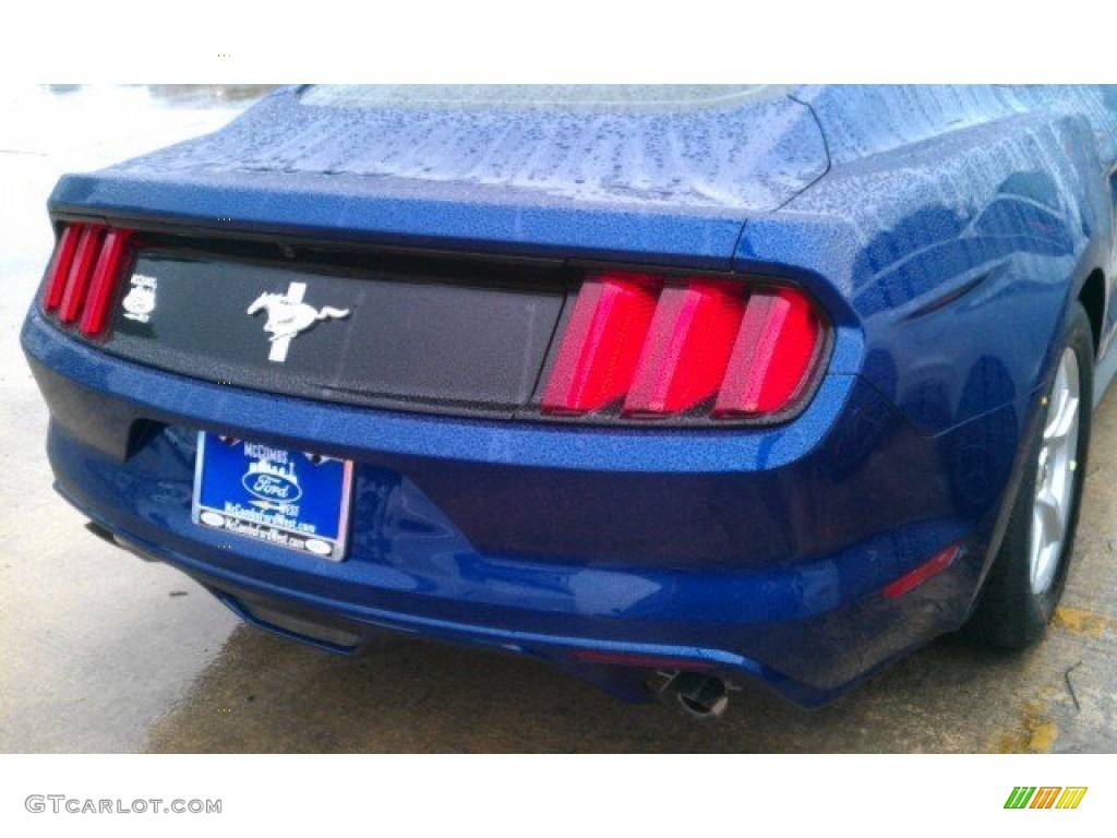 2015 Mustang V6 Coupe - Deep Impact Blue Metallic / Ebony photo #9