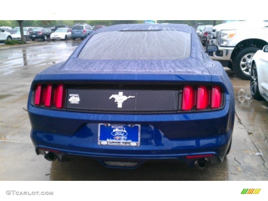 2015 Mustang V6 Coupe - Deep Impact Blue Metallic / Ebony photo #10