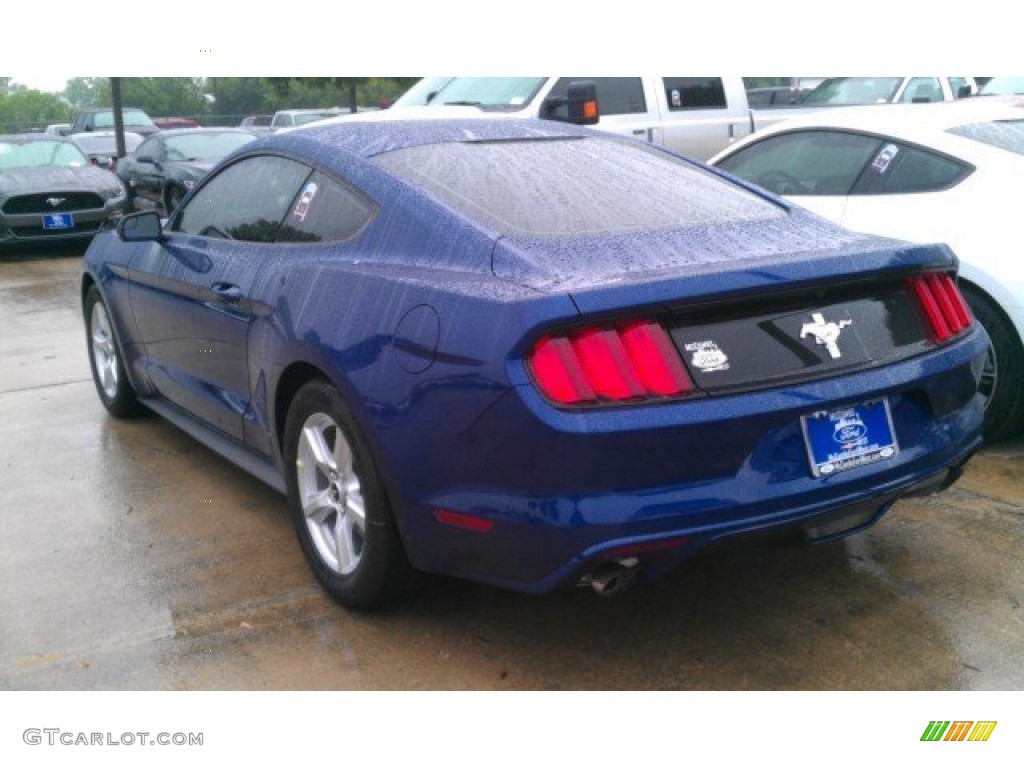 2015 Mustang V6 Coupe - Deep Impact Blue Metallic / Ebony photo #11