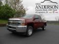 Deep Ruby Metallic - Silverado 2500HD WT Double Cab 4x4 Photo No. 1