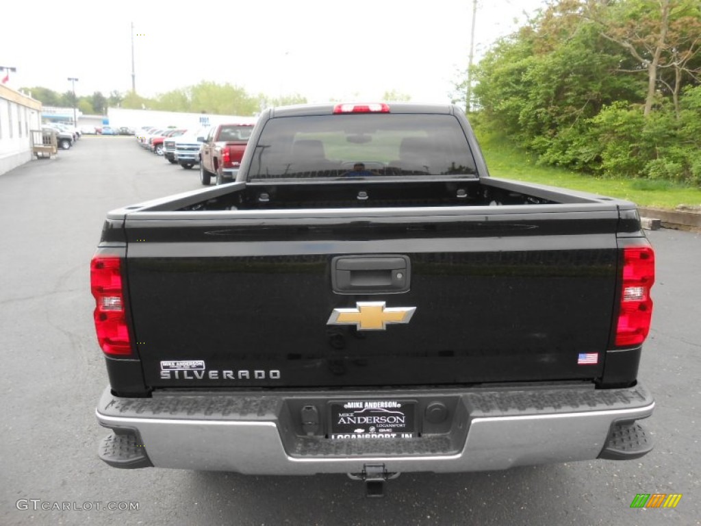 2015 Silverado 1500 WT Double Cab - Black / Dark Ash/Jet Black photo #3