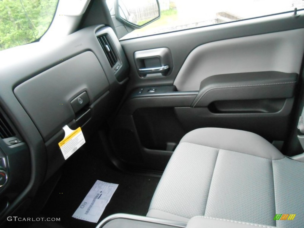 2015 Silverado 1500 WT Double Cab - Black / Dark Ash/Jet Black photo #15