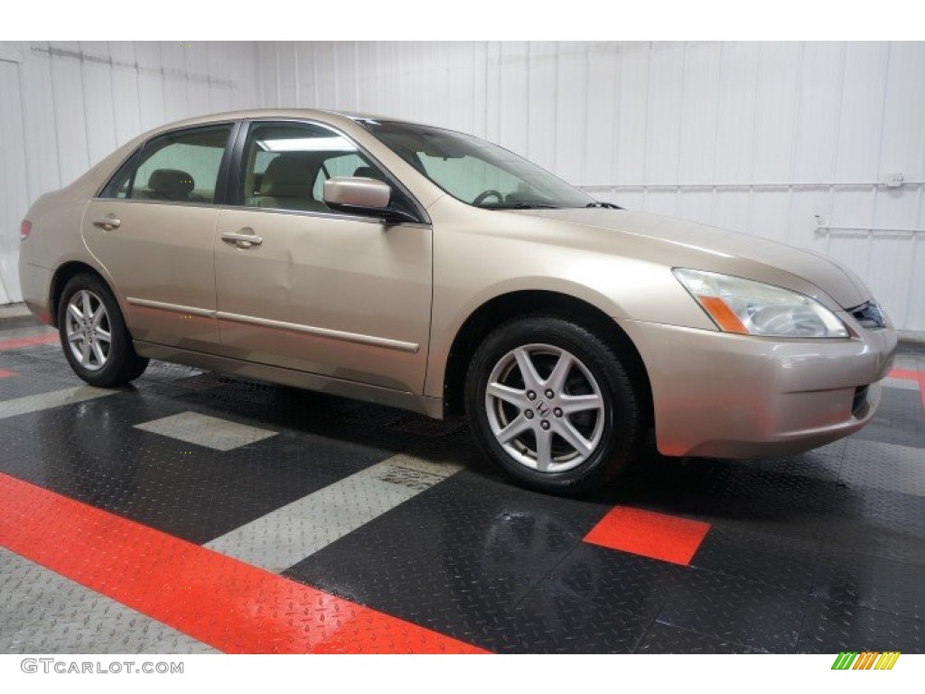 2004 Accord EX V6 Sedan - Desert Mist Metallic / Ivory photo #6