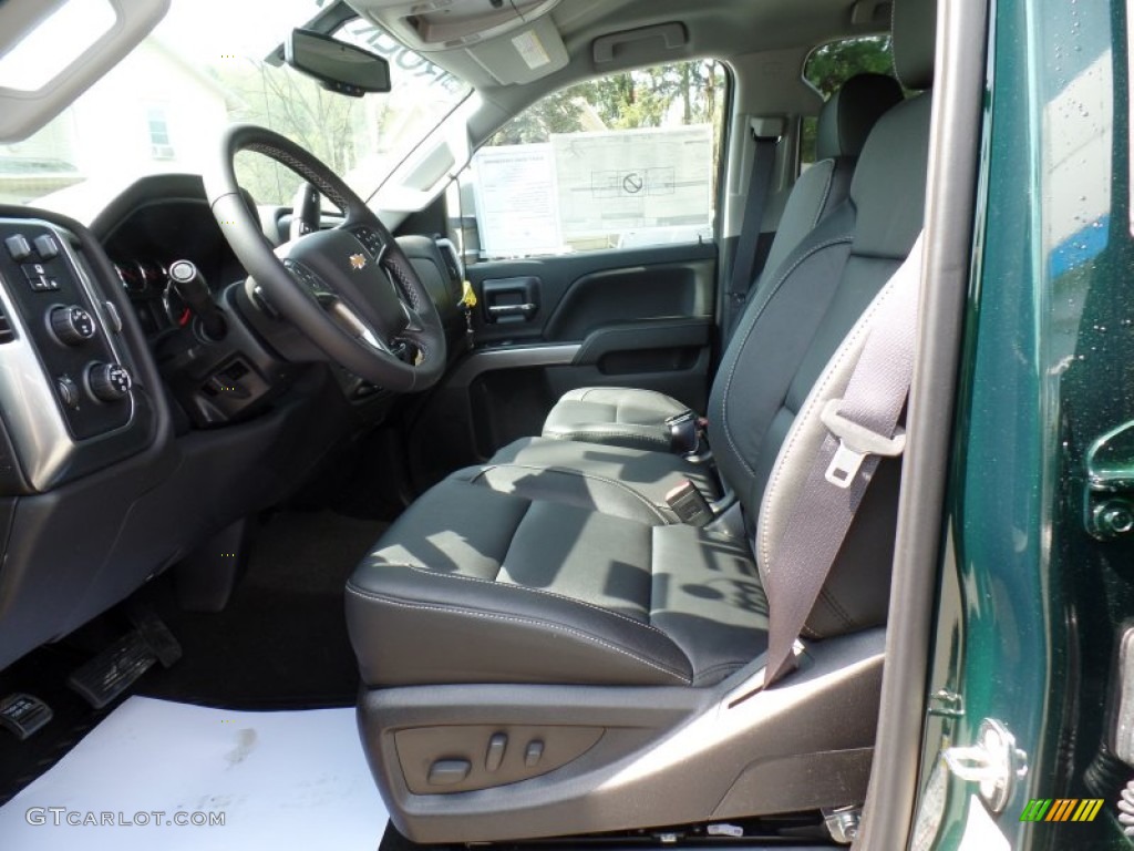 2015 Silverado 2500HD LT Double Cab 4x4 - Rainforest Green Metallic / Jet Black photo #18