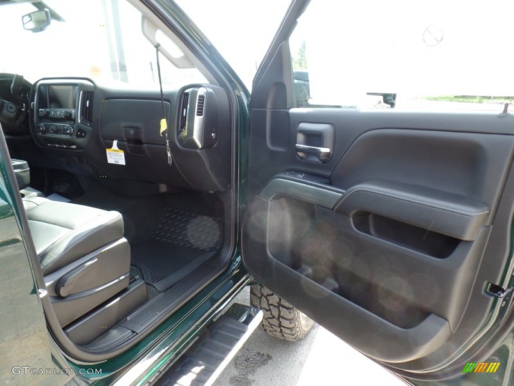 2015 Silverado 2500HD LT Double Cab 4x4 - Rainforest Green Metallic / Jet Black photo #65