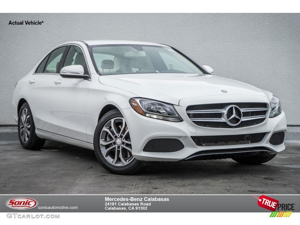 2015 C 300 - Polar White / Silk Beige/Black photo #1