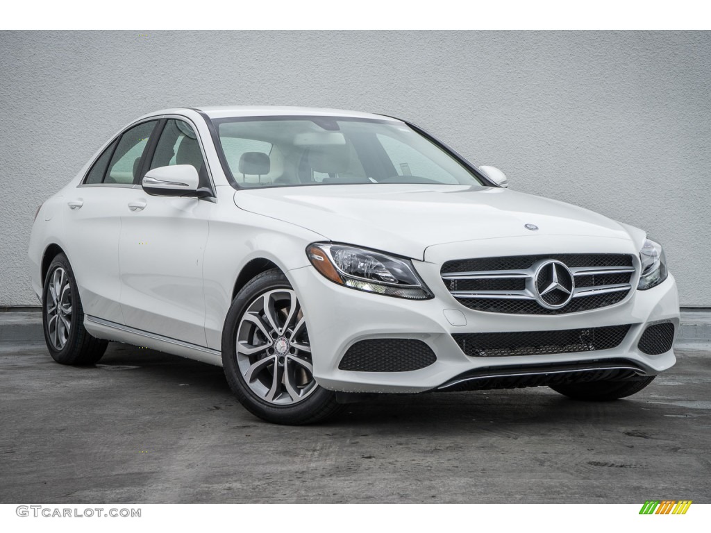 Polar White 2015 Mercedes-Benz C 300 Exterior Photo #103837300