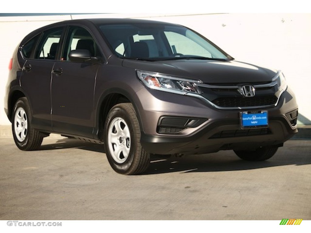 2015 CR-V LX - Urban Titanium Metallic / Black photo #1