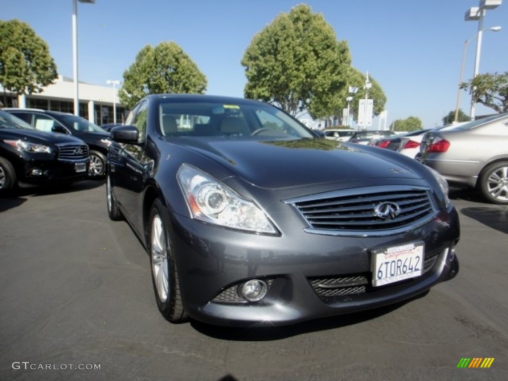 2012 G 37 Journey Sedan - Blue Slate / Wheat photo #1