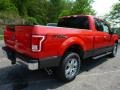 2015 Race Red Ford F150 XLT SuperCab 4x4  photo #2