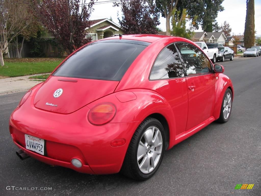 2002 New Beetle Turbo S Coupe - Red Uni / Black photo #14