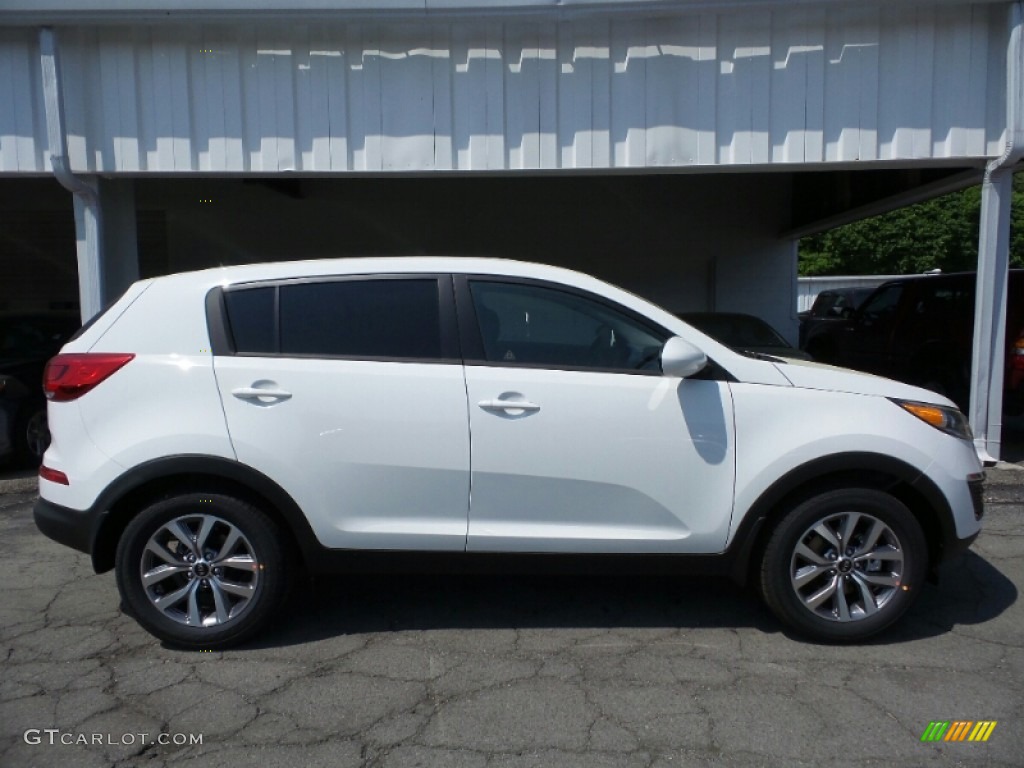 Clear White Kia Sportage